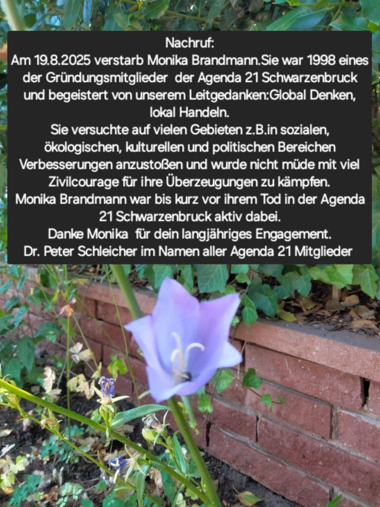 Wir trauern um Monika Brandmann